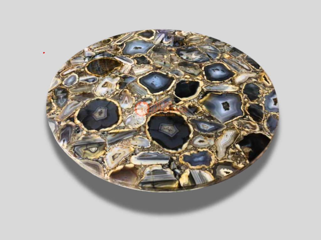 Agate Coffee Dining Table Top Housewarming Gift