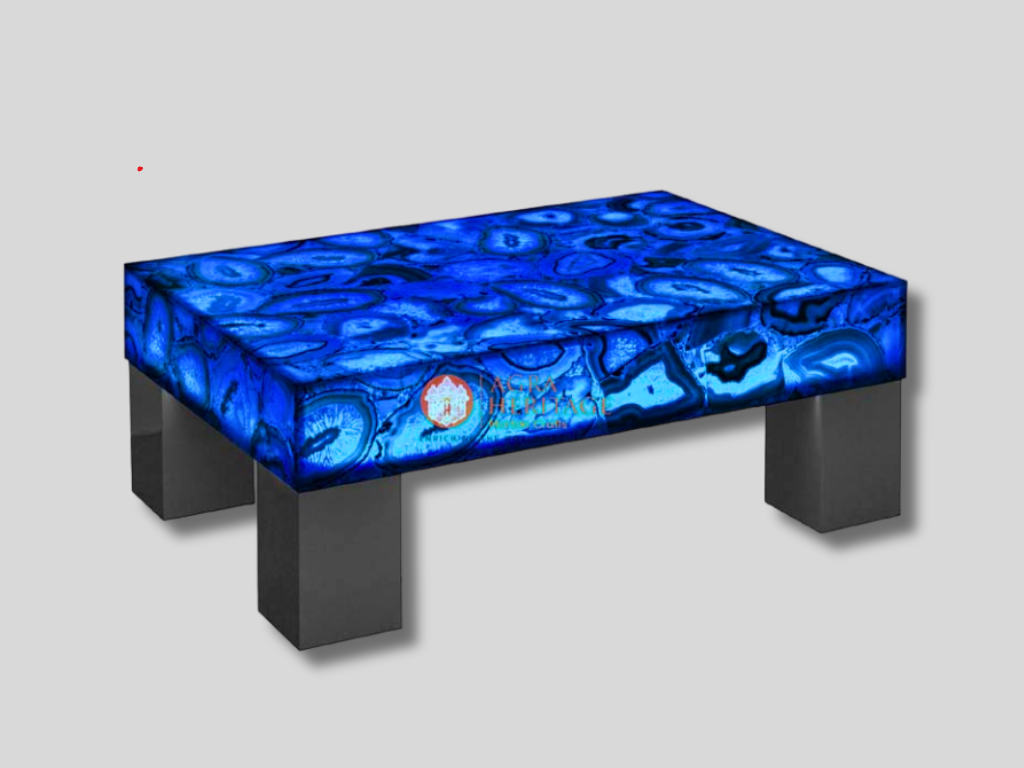 Blue Agate Top Dining Hallway Table at Best Price