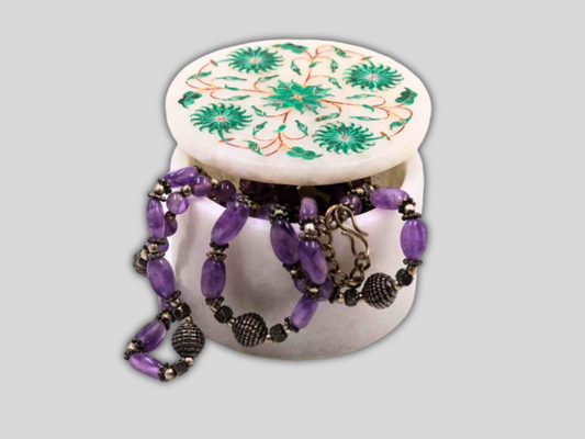 Beautiful Inlay Work Decorative Vintage Jewelry Box