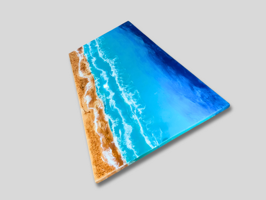 Handmade Epoxy Resin Ocean Beach Coffee Table Custom Order