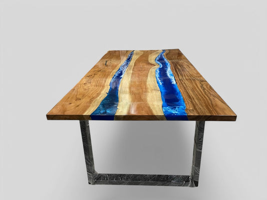 Custom Epoxy Wooden Table Top Perfect for Home & Office Decor