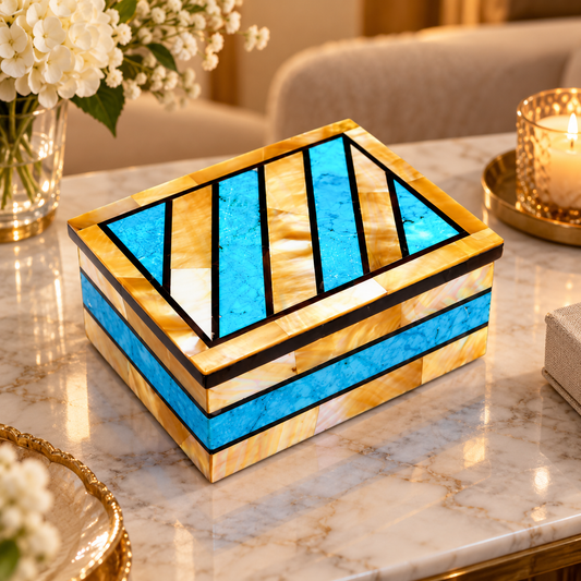 Buy Handmade Jewelry Box For Necklace, Trinket Box For Girls,Centerpiece Decor