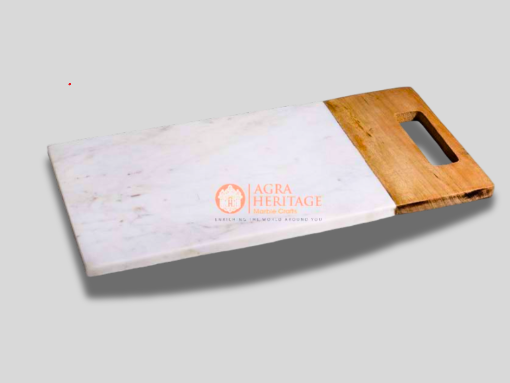 Marble Wood Chopping Board Platter Decorative Gift