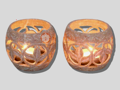 Marble Soapstone Candle Holder Home Decor Gift