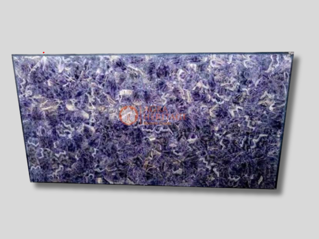 Amethyst Agate Stone Table Top Dining Room Decor