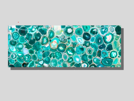 Green Agate Top Dining Table Handmade Home Decor Gift