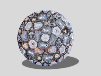 Decorative Agate Round Coffee Hallway Table Top