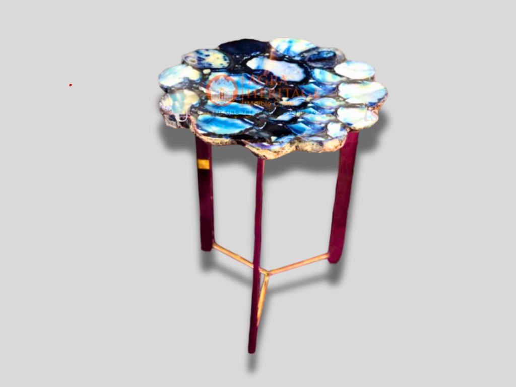 Wild Agate Decorative Side Table Top