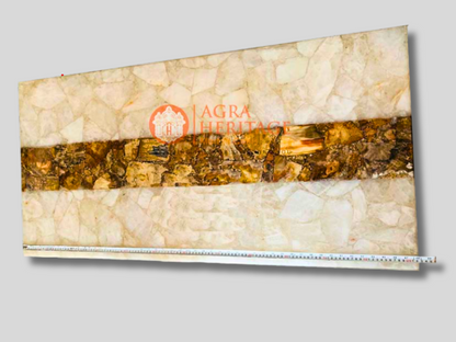 Salt Agate & Petrified Wood Handmade Table