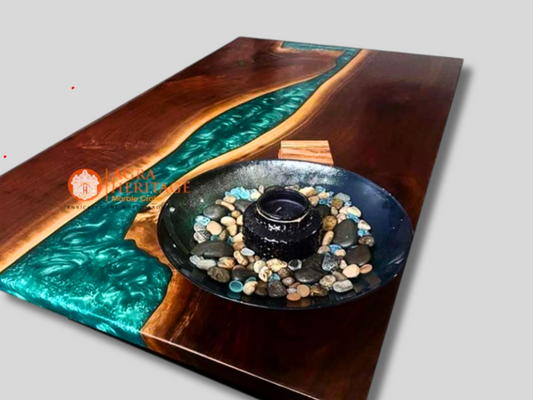 Epoxy Table, dining, sofa, center table top Live Edge Walnut Table ,Custom Order, Epoxy Resin River Table