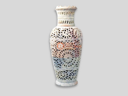 Filigree Designs Marble Flower Vase Pot For Online Gift