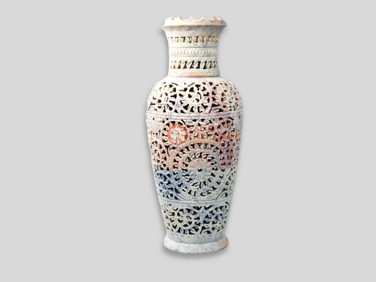 Filigree Designs Marble Flower Vase Pot For Online Gift