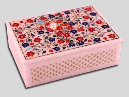 Modern Fine Floral Art Jewelry Keepsake Box