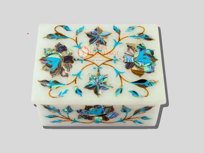 Jewelry Organizer Pauashell Marquetry Floral Art