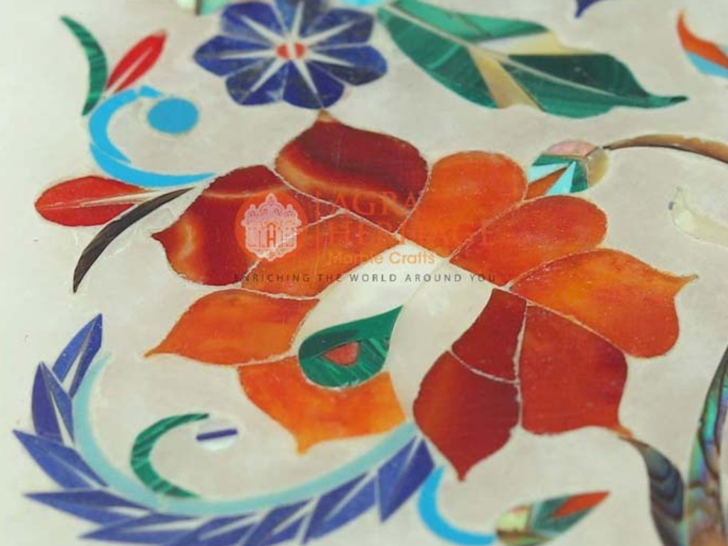 Semi Precious Stone Art Jewelry Vintage Box