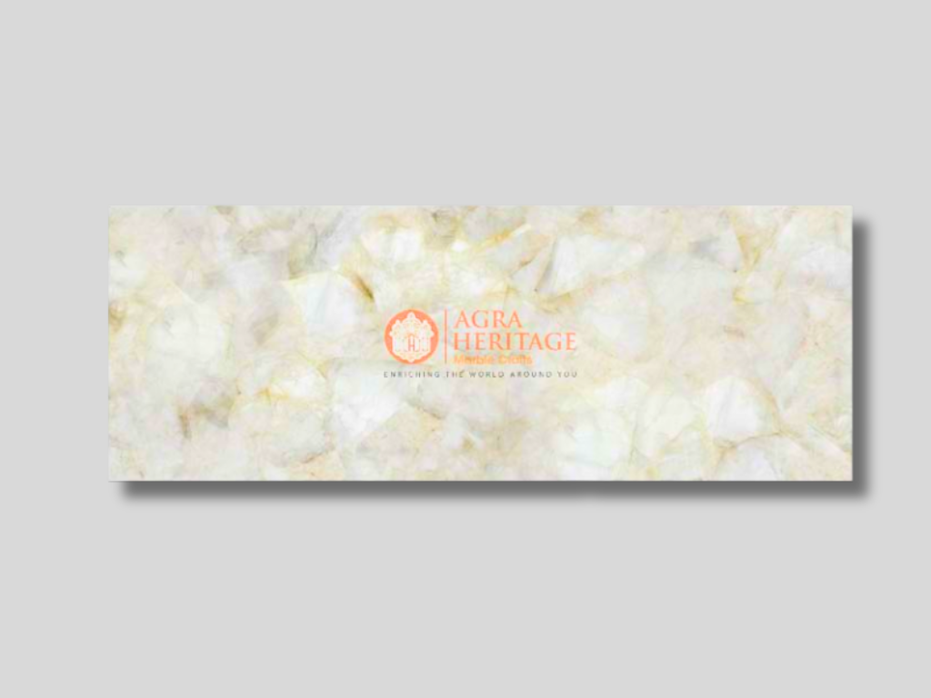 White Quartz Handmade End Table Top