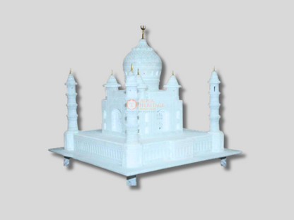 12 Replica White Marble Agra Taj Mahal Historical Statue Handmade Decor
