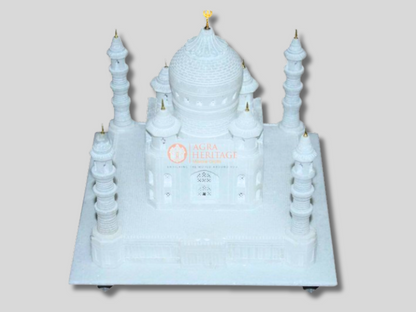 12 Replica White Marble Agra Taj Mahal Historical Statue Handmade Decor