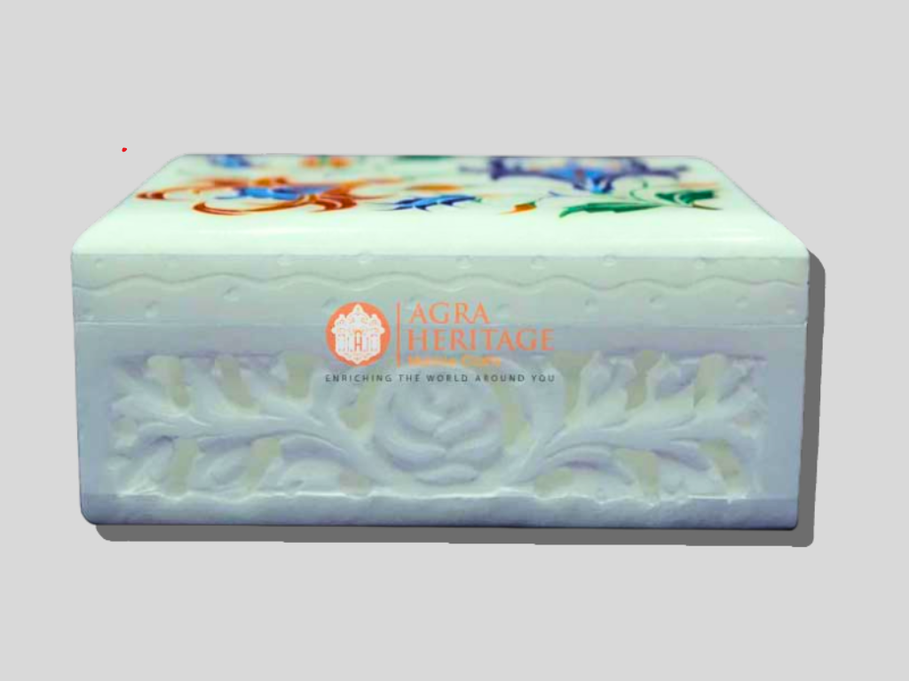 Buy Online Marble Jewelry Box Semi Precious Stone Art