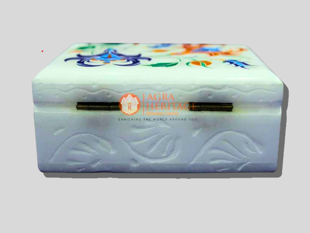 Buy Online Marble Jewelry Box Semi Precious Stone Art