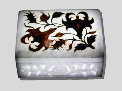Buy Online Marble Jewelry Box Semi Precious Stone Art