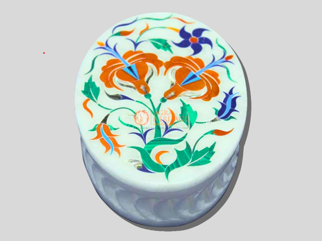 Marble Jewelry Organizer Box Precious Interior