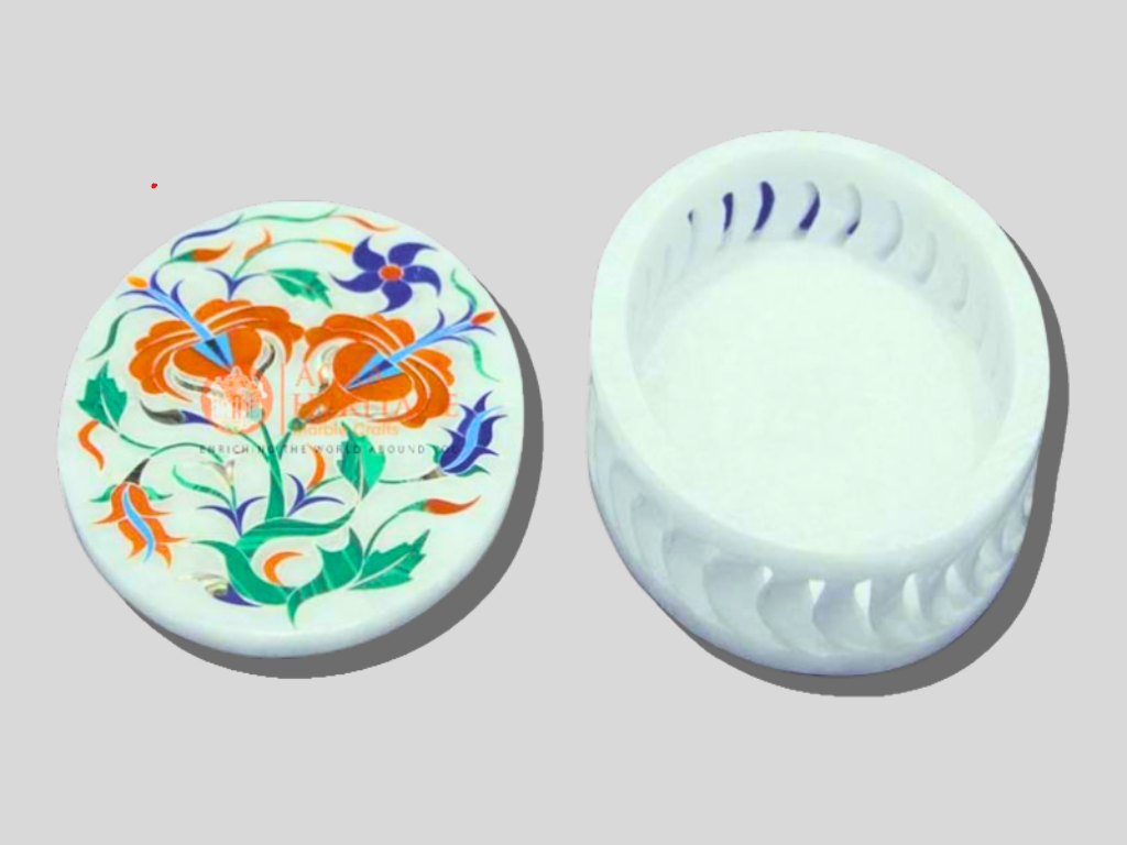Marble Jewelry Organizer Box Precious Interior