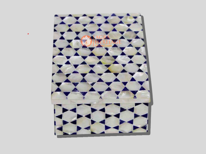 Custom Made Marble Jewelry Box Lapis Art