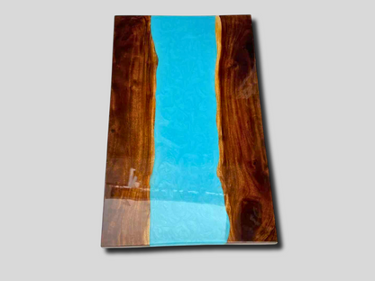 Made to order Epoxy Resin Kitchen Island River Slab Top Handmade High-quality Natural Acacia Wood