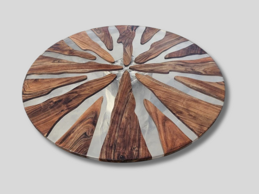 Round Wood Epoxy Resin Table Top – Custom Sizes Available