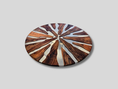 Round Wood Epoxy Resin Table Top – Custom Sizes Available