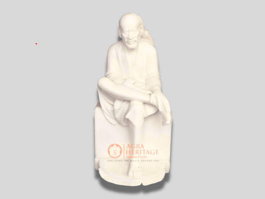 Marble Lord Shirdi Sai Baba Statue Traditional Gift