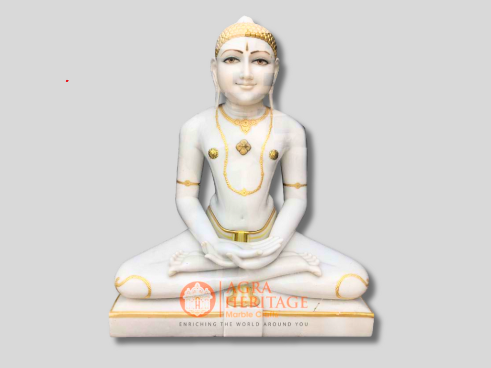 Marble Parshwanath Idol Statue Divine Religious Gifts – Heritage Marble ...