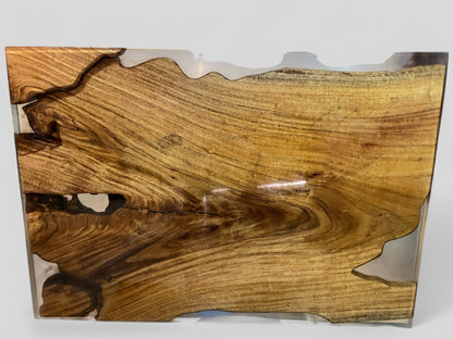 Clear Epoxy Wooden Dining Coffee Table Perfect for Home and Office Decor