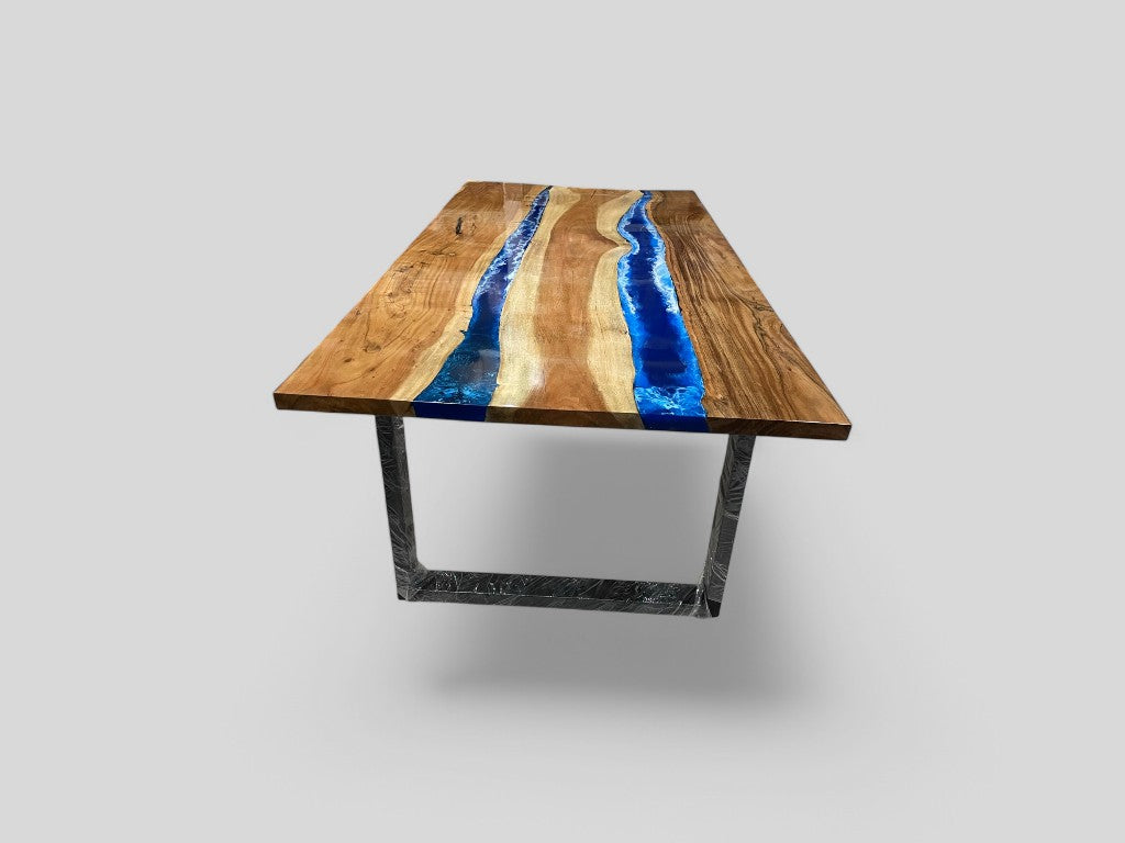 Custom Epoxy Wooden Table Top Perfect for Home & Office Decor