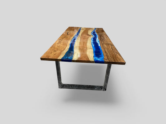 Custom Epoxy Wooden Table Top Perfect for Home & Office Decor