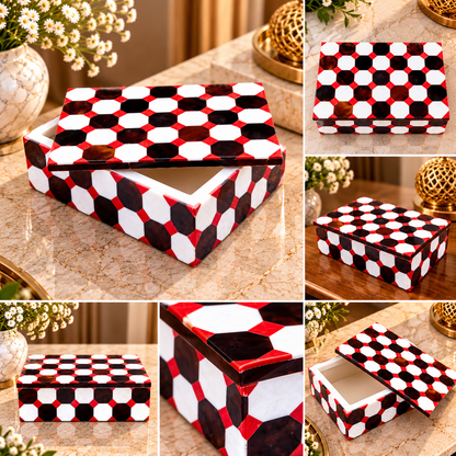 Amazing Mosaic Art Jewelry Storage Box Organizer For Women Gift