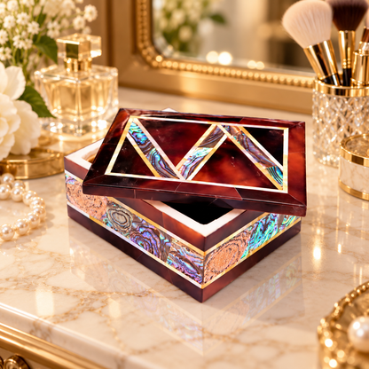 Made In India, Unique Mosaic Gem Stone Art Custom Jewelry Box Gift For Him