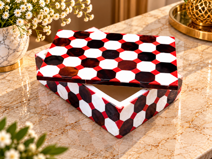 Amazing Mosaic Art Jewelry Storage Box Organizer For Women Gift