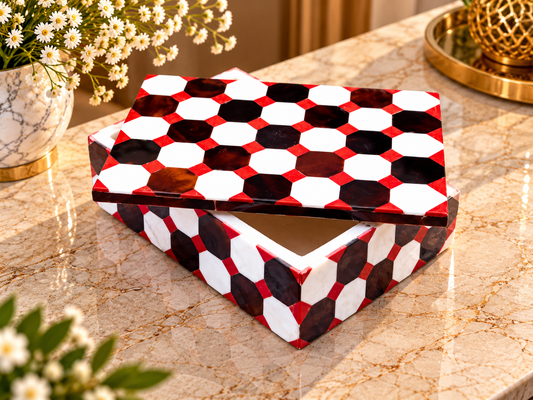 Amazing Mosaic Art Jewelry Storage Box Organizer For Women Gift