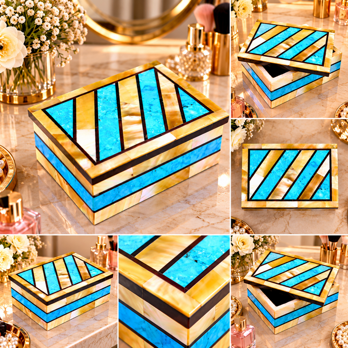 Buy Handmade Jewelry Box For Necklace, Trinket Box For Girls,Centerpiece Decor