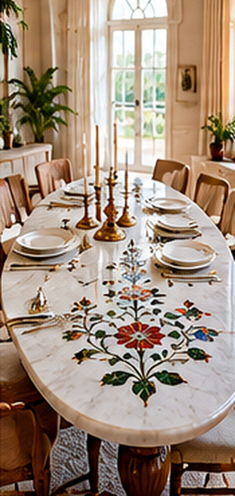 White Marble Table Tops